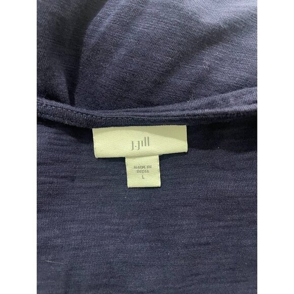 J. Jill Size Large  Top Blouse 3/4 Sleeve Embroidered Shirt Boho - Picture 5 of 7